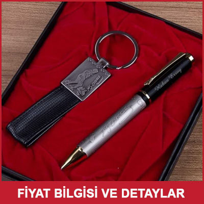 Atatürk İmzalı Kalem - Anahtarlık Set